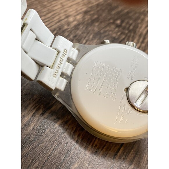 Swatch Watch Full-Blooded SVCK4045AG Diaphane Chronograph Swiss Date Working - Picture 5 of 10